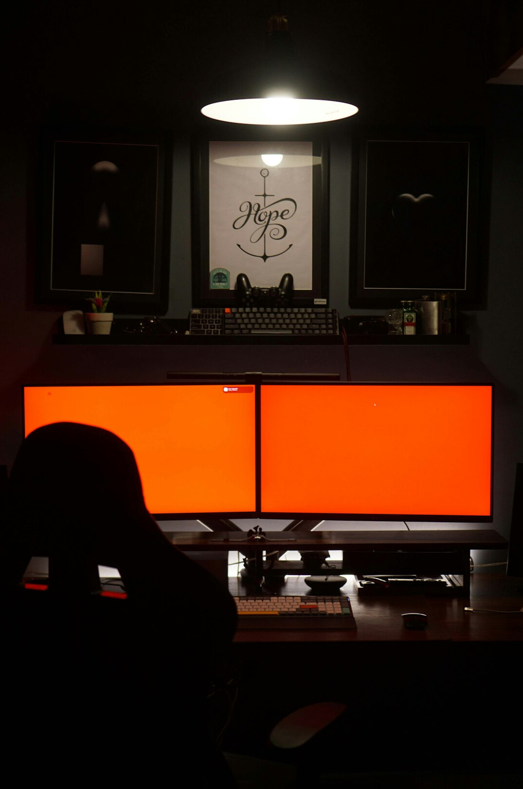 mystery writer at desk